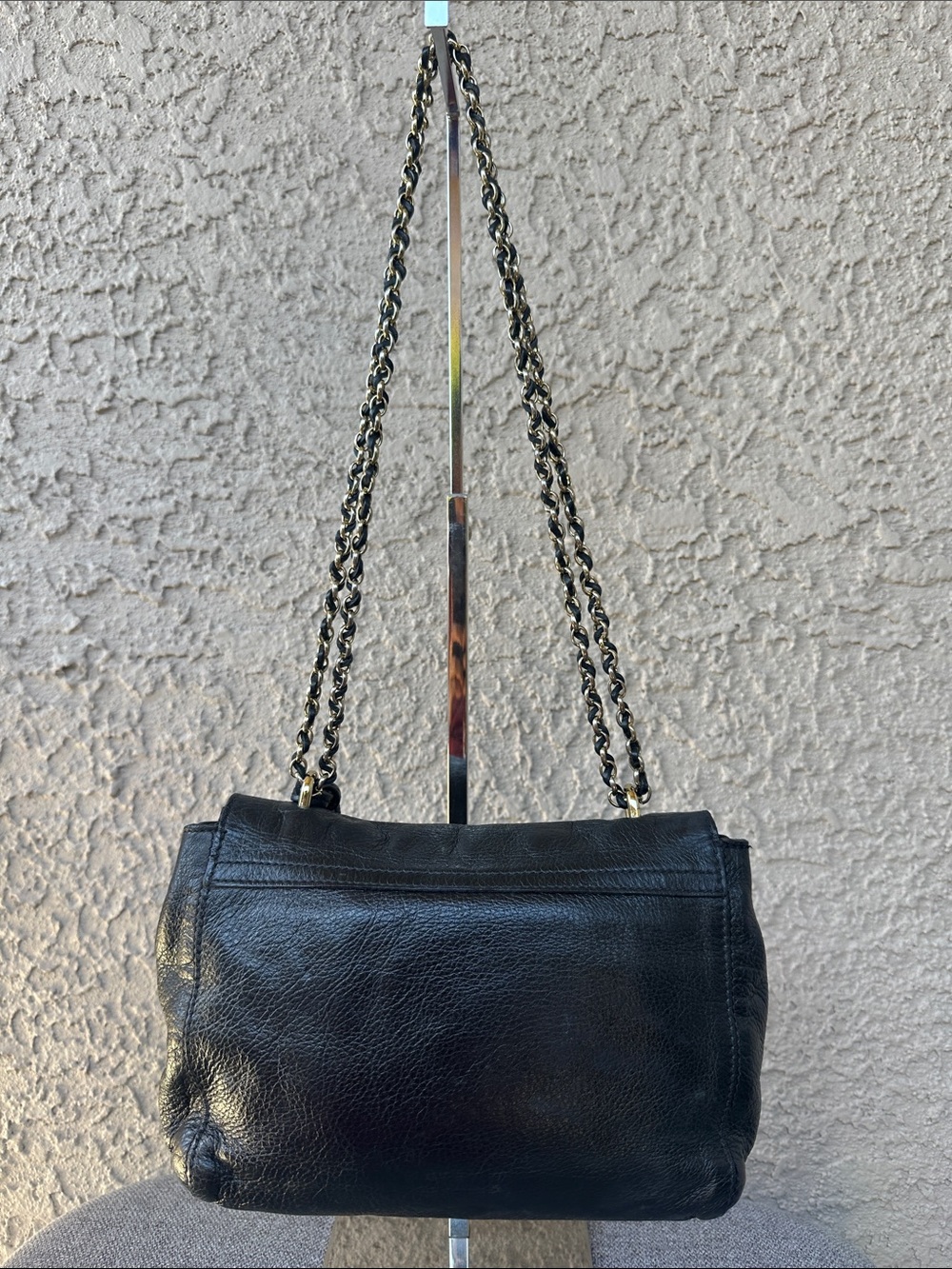 MULBERRY Lily Black Glossy Goat Black Leather 2 way bag - Picture 5 of 13